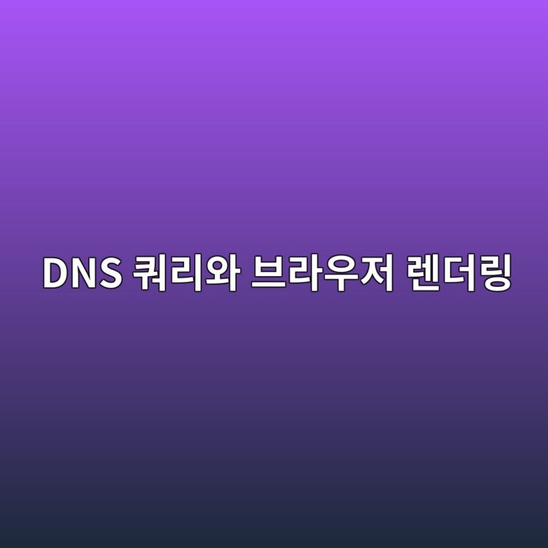 브라우저 주소창에 URL을 입력하면 일어나는 일: DNS 쿼리부터 TCP 3-Way Handshake 및 DOM 트리 렌더링까지 10 dns ecbfbceba6acec9980 ebb88ceb9dbcec9ab0eca080 eba08ceb8d94eba781 1788094887