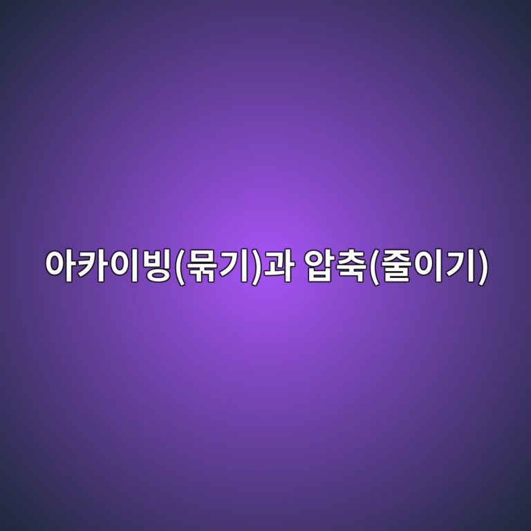 복잡한 파일 전송 시 ZIP 대신 TAR나 TAR.GZ를 쓰는 이유: 아카이빙(묶기)과 압축(줄이기)의 개념 분리 2 ec9584ecb9b4ec9db4ebb999ebacb6eab8b0eab3bc ec9595ecb695eca484ec9db4eab8b0 1787880781