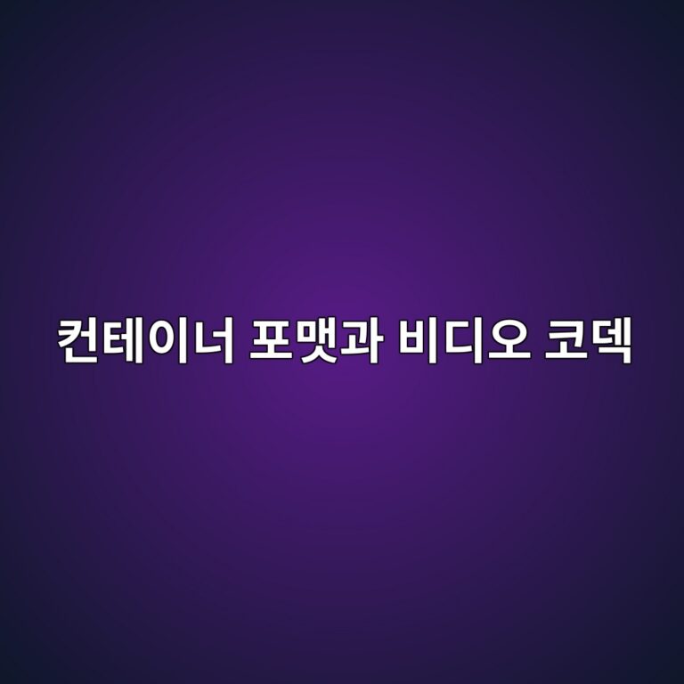 MP4 파일인데 왜 재생이 안 될까? 컨테이너 포맷과 비디오 코덱(H.264, HEVC)의 차이 2 ecbba8ed858cec9db4eb8488 ed8faceba7b7eab3bc ebb984eb9494ec98a4 ecbd94eb8db1 1787670692