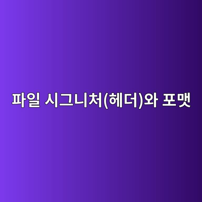 파일 확장자만 바꾸면 왜 깨질까? 파일 시그니처(헤더)와 포맷의 원리 10 ed8c8cec9dbc ec8b9ceab7b8eb8b88ecb298ed97a4eb8d94ec9980 ed8faceba7b7 1787548634